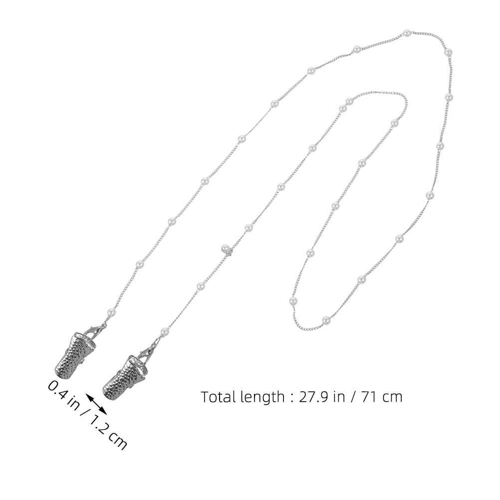 สายคล้องแว่นตาประดับมุก 2 ชิ้น - Mask Chain Holder บทวิจารณ์และราคา