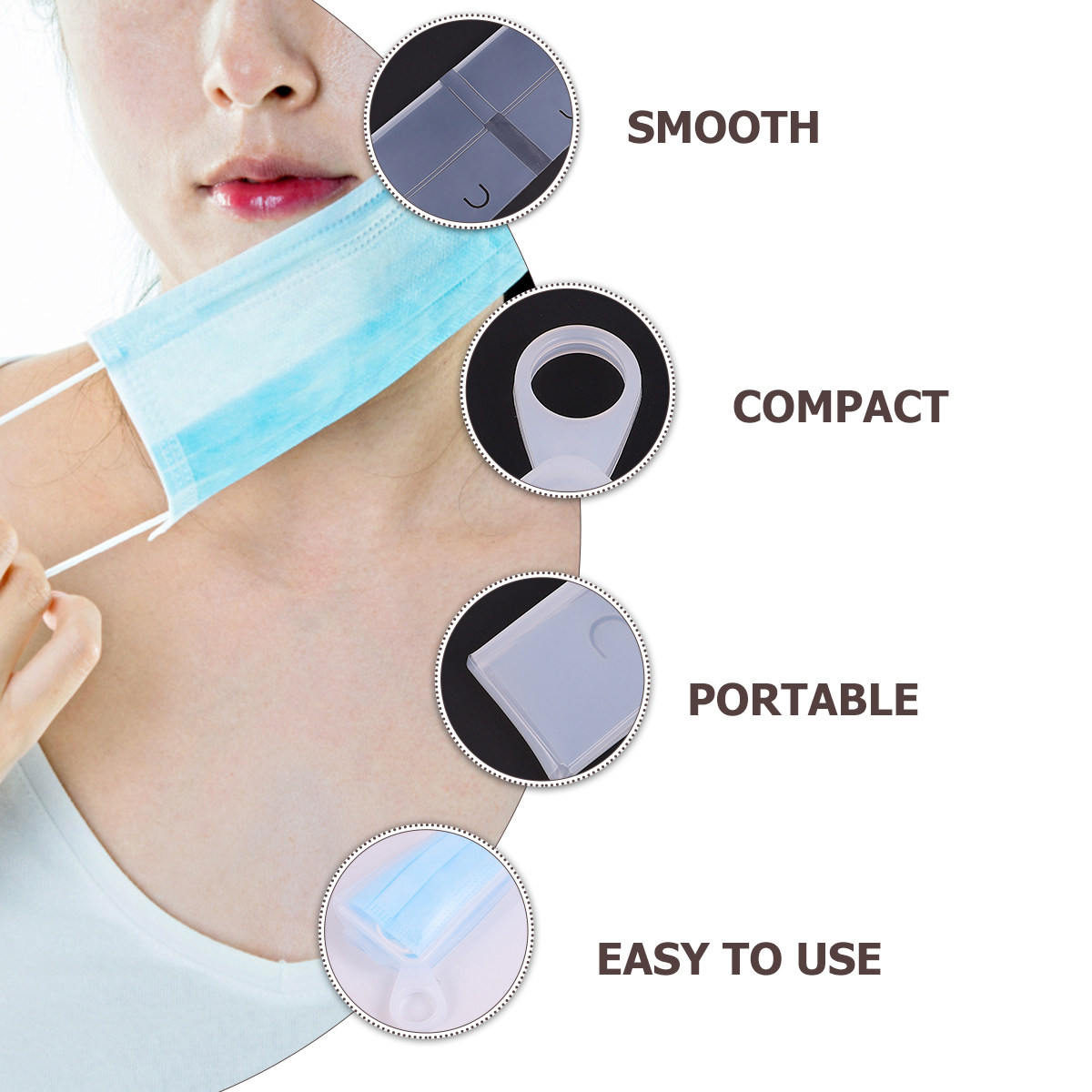 กล่องเก็บหน้ากากซิลิโคนแบบแบน  - Face Mask Storage Box บทวิจารณ์และราคา